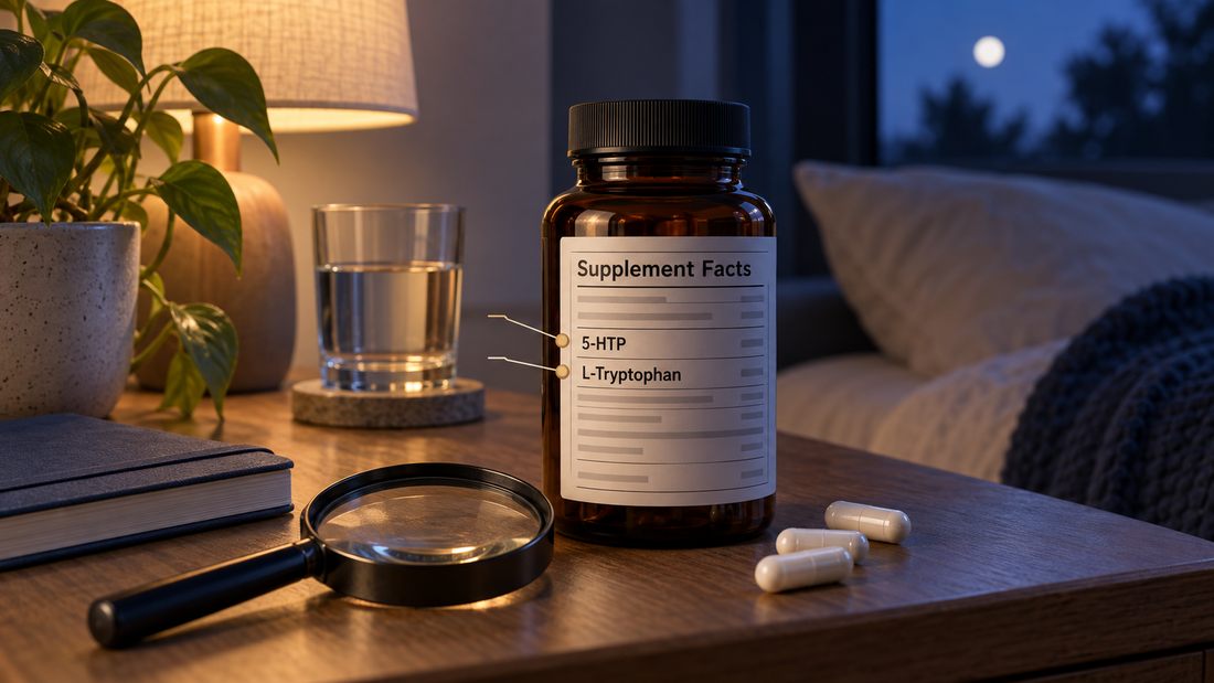 How to Read a Sleep Supplement Label With Both 5-HTP and L-Tryptophan