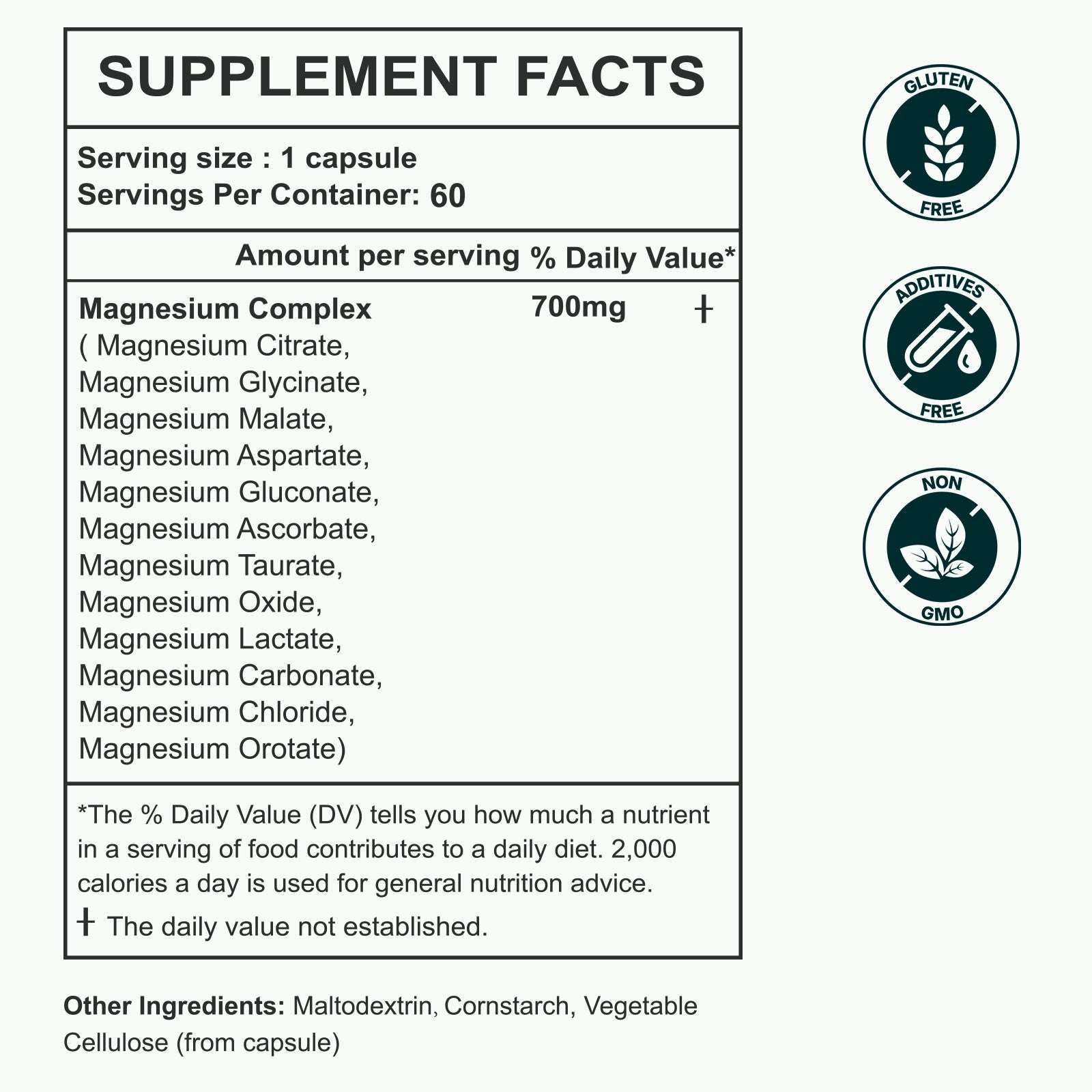 MAGNESIUM 12-IN-1 COMPLEX 60 Capsules