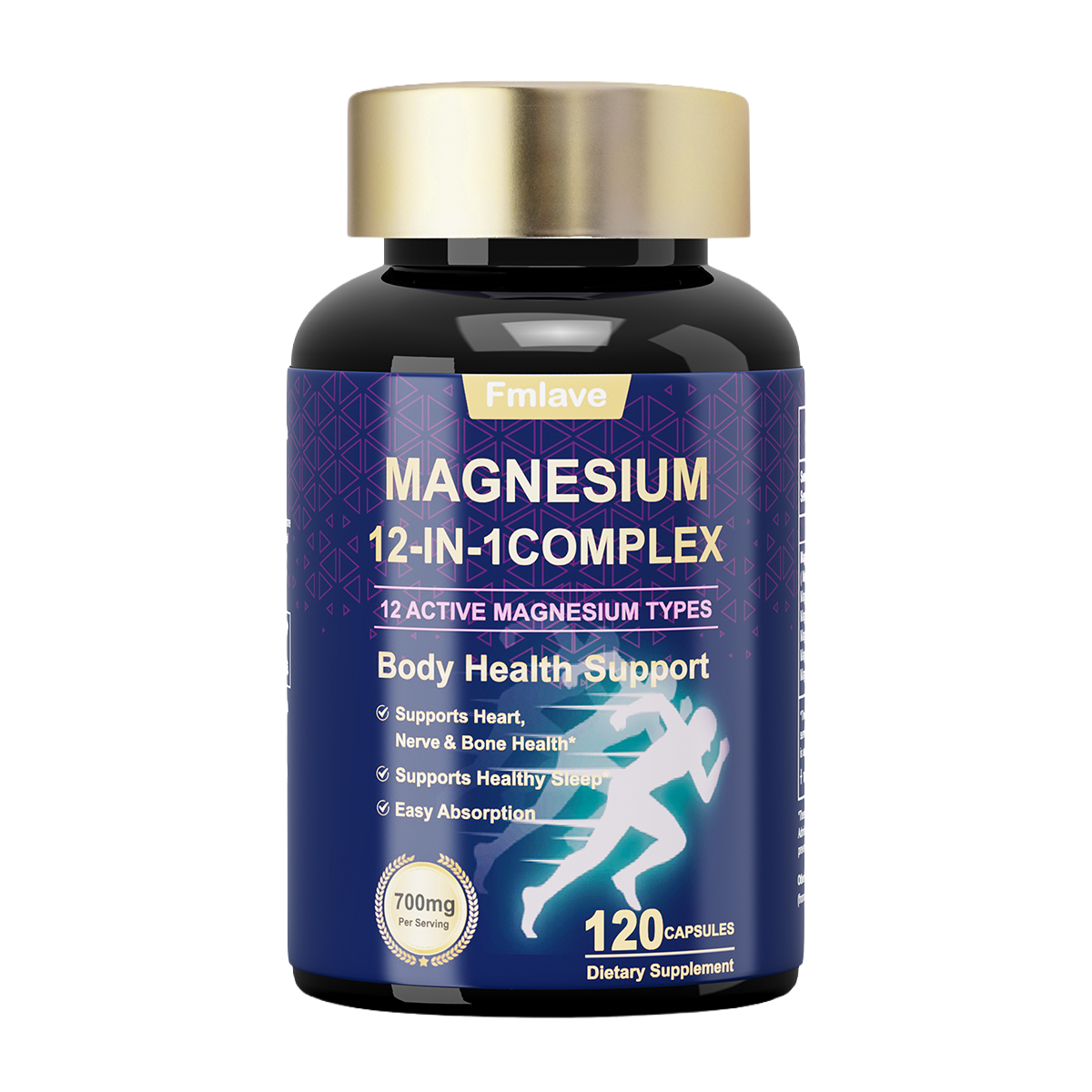 Fmlave Magnesium 12-in-1 Complex 700mg - 12 Forms Magnesium Blend