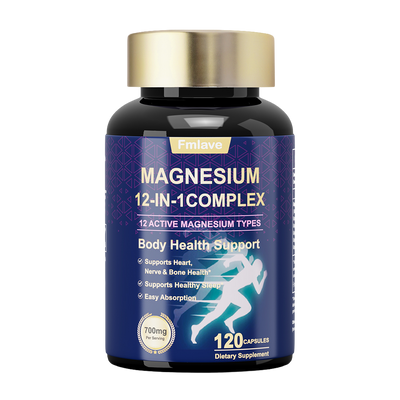 COMPLEJO DE MAGNESIO 12 EN 1 120 Cápsulas 