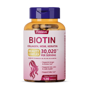 Biotina, complejo de vitamina B, 120 cápsulas