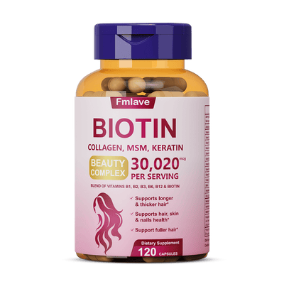 Biotina, complejo de vitamina B, 120 cápsulas