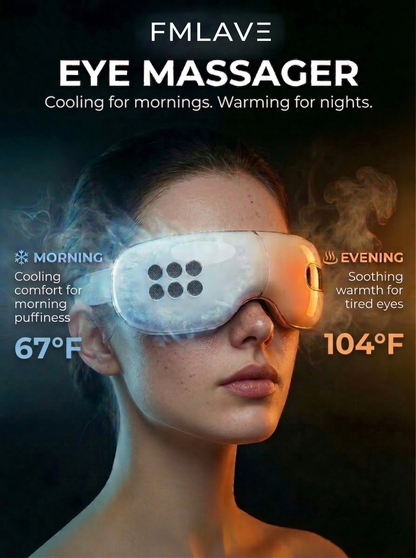 Heat & Cooling Eye Massager with Air-Pressure Massage | Fmlave