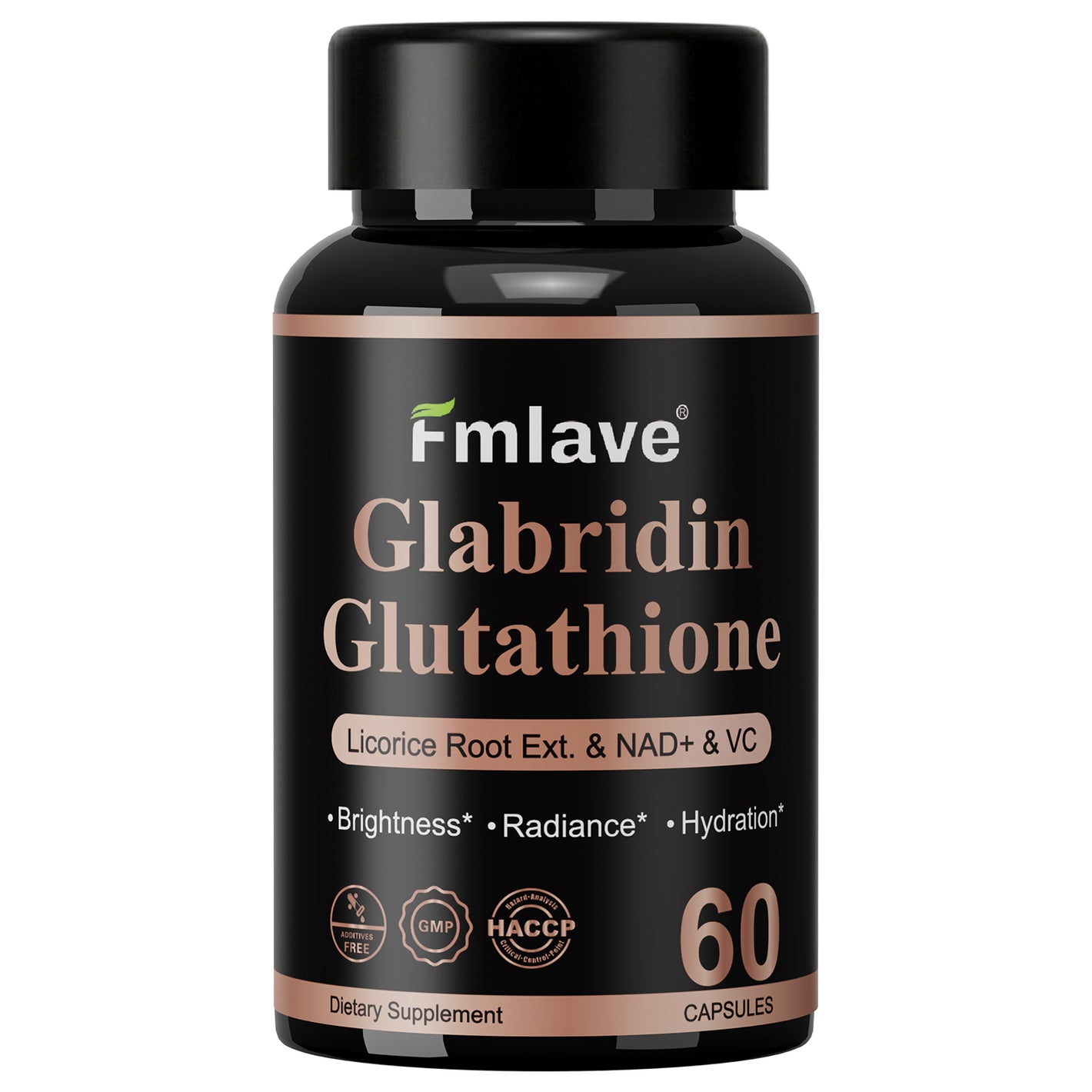 Fmlave Glabridin Glutathione, 60 capsules and 30-day supply, one bottle