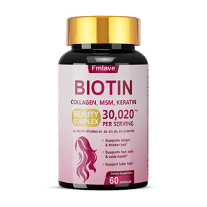 Biotina, complejo de vitamina B, 60 cápsulas