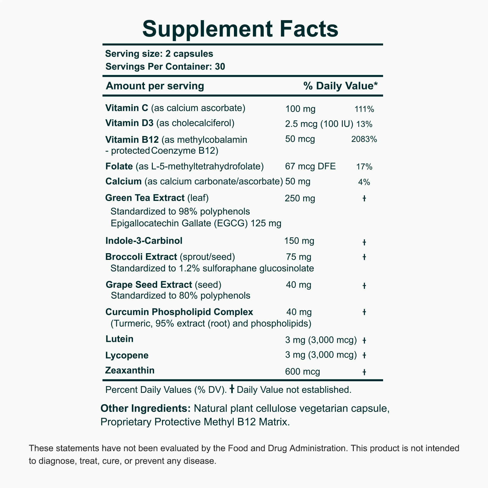 Supplement Facts — Breast Health