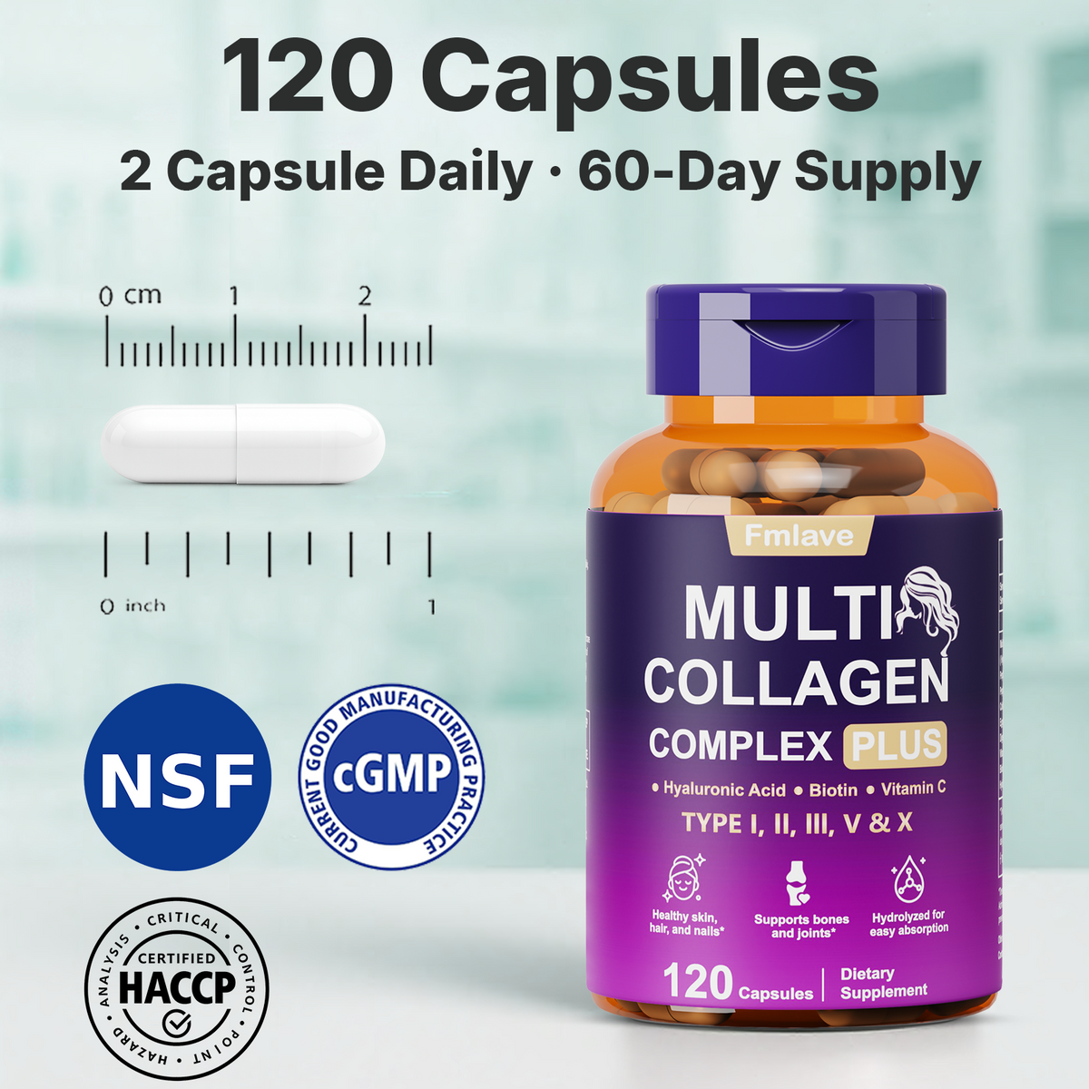 Multi Collagen Complex Plus—5-Type Collagen Peptides | Fmlave