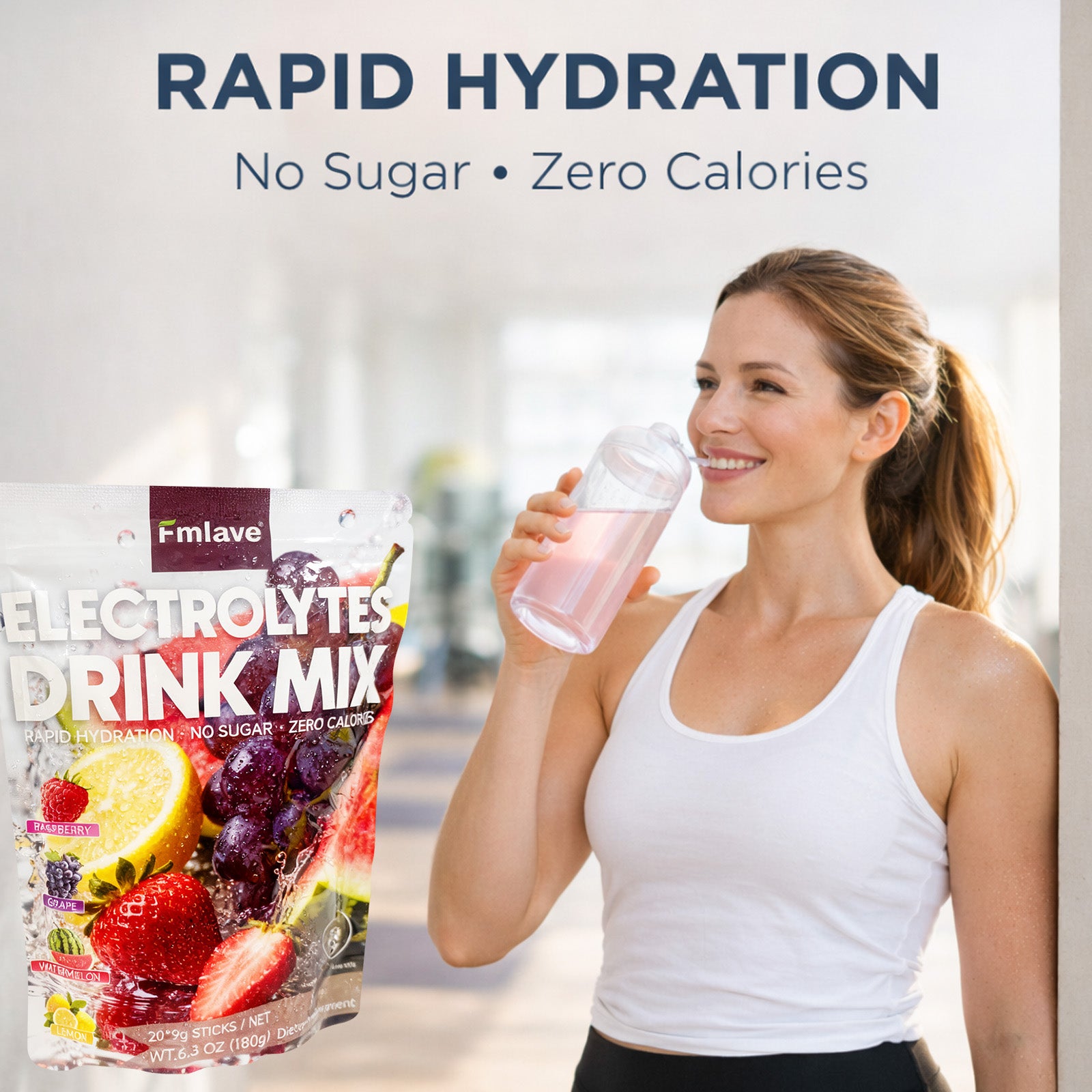 ELECTROLYTES DRINK MIX back label