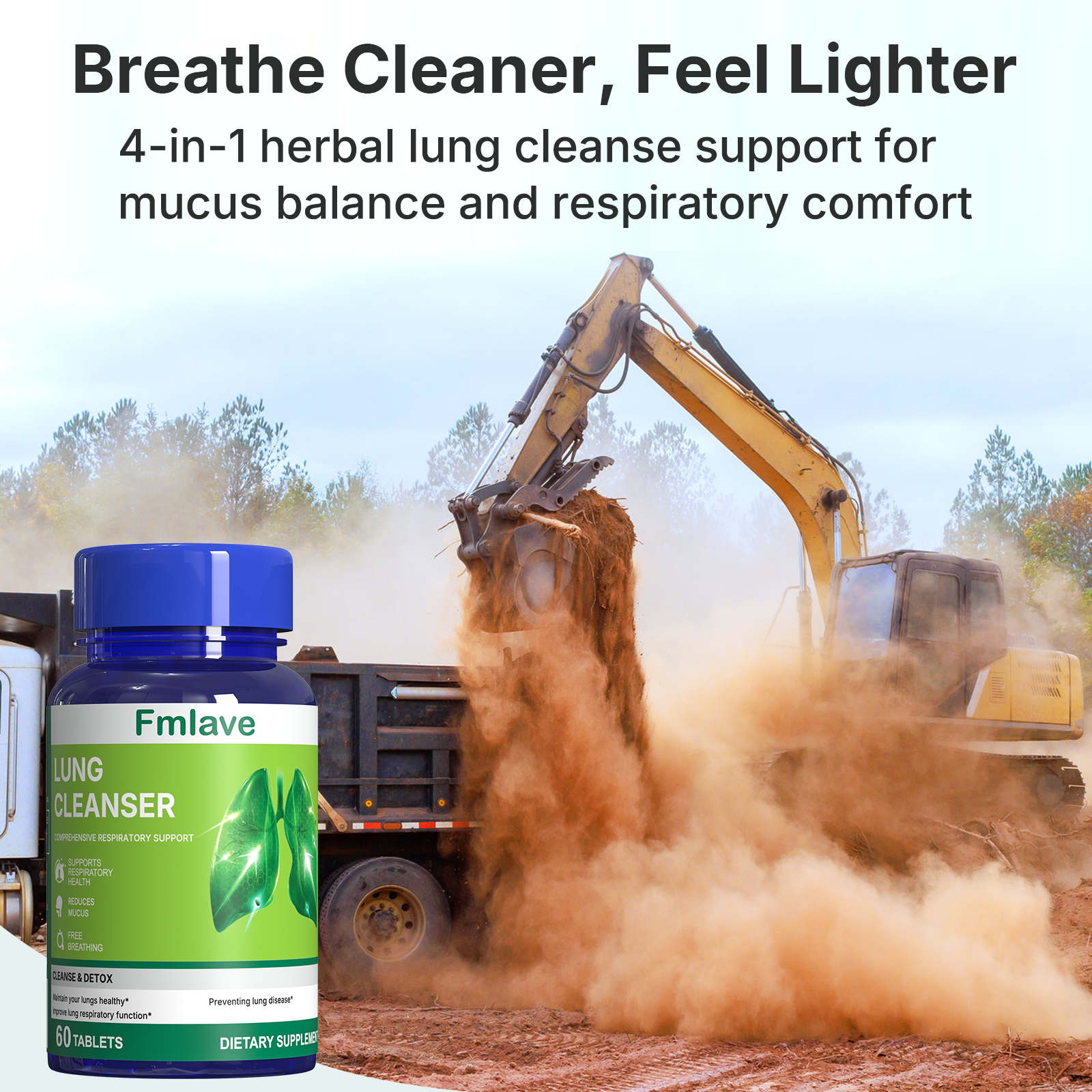 LUNG CLEANSER back label