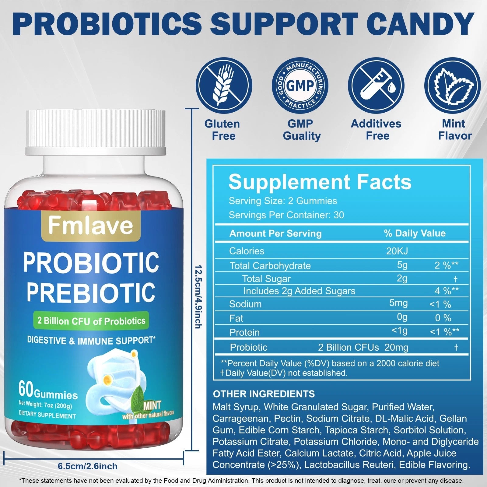 Supplement Facts — PROBIOTIC Gummies