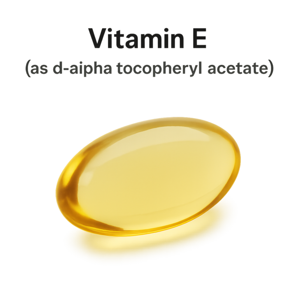 Vitamin E (as d-alpha tocopheryl acetate)