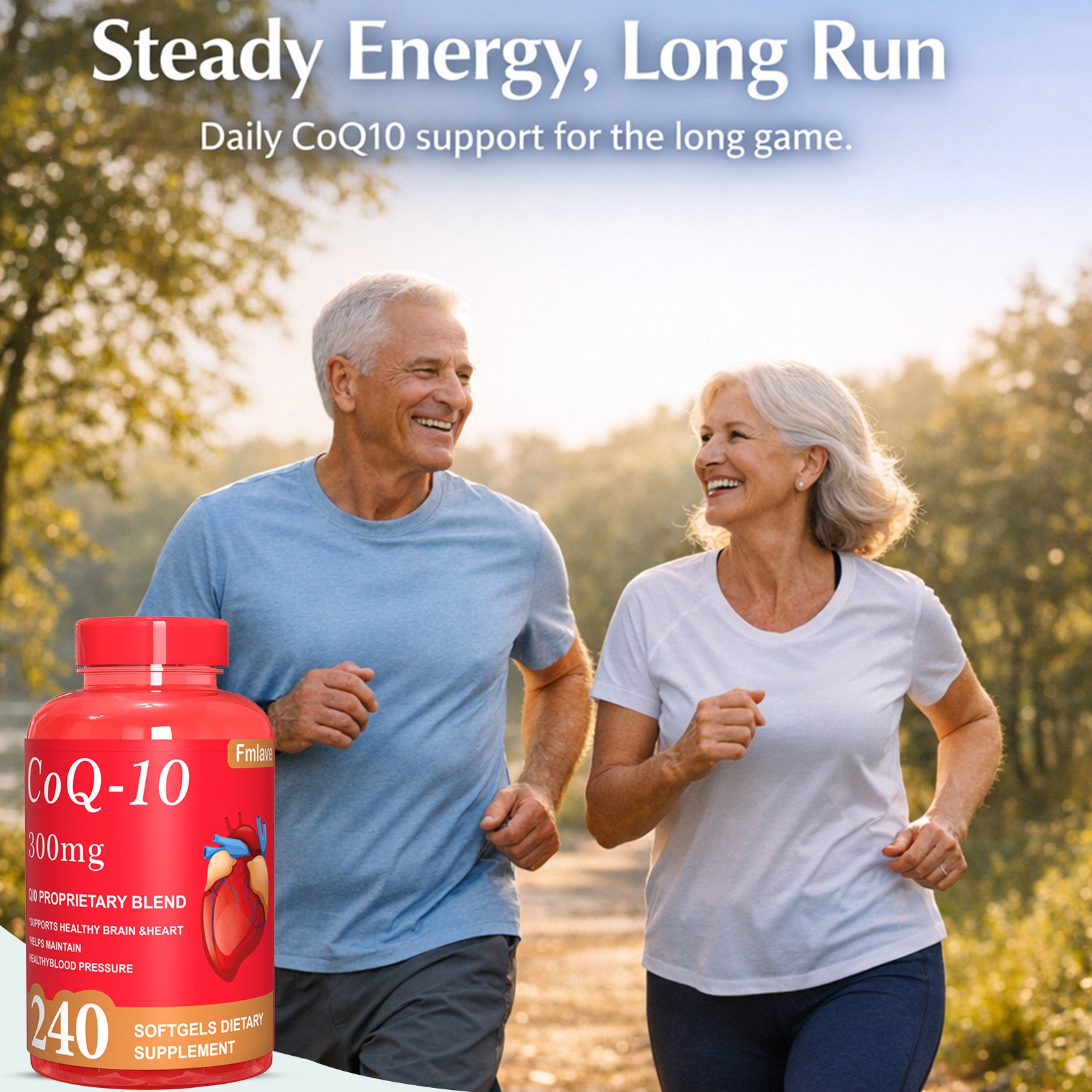 CoQ10 300mg 240 cápsulas back label