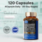 Fmlave Glucosamine Chondroitin MSM 18-in-1 serving guide showing four capsules daily and a 30-day supply