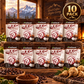 Ten full 180 g pouches of Fmlave Maca Coffee using the correct package front with no 20 marking and the coffee cup graphic